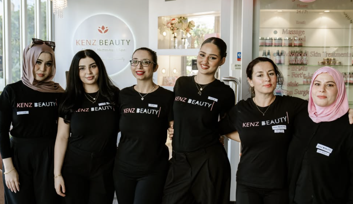 The Kenz Beauty team at the Brisbane day spa